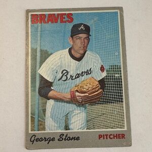 1970 Topps George Stone #122 Braves Vintage Baseball Card